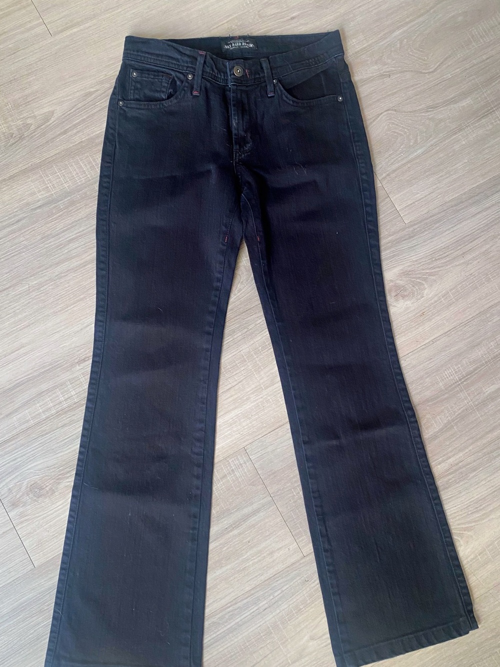 Dry Aged Denim James Black Jeans with Subtle Stretch~ 26